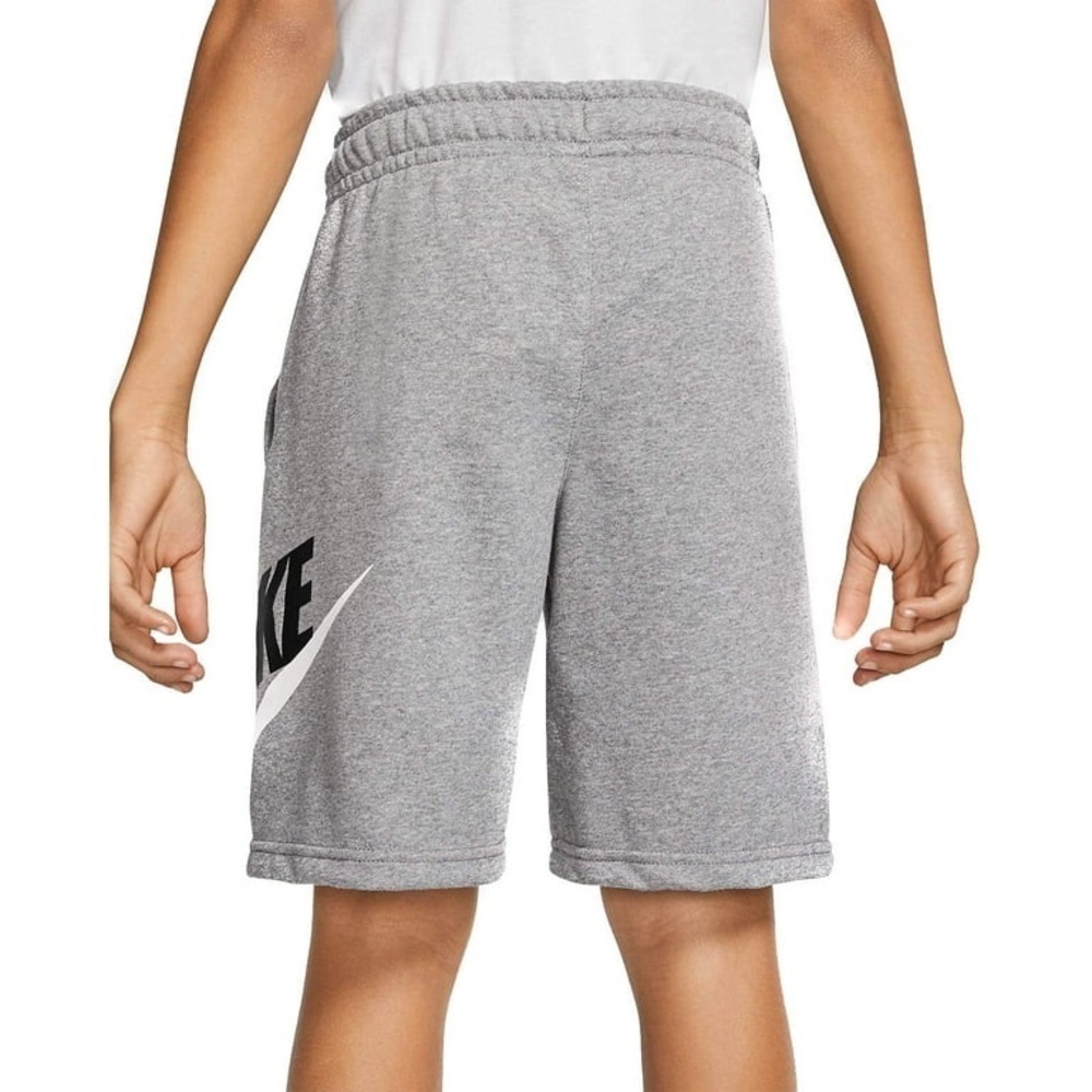 Boys' Nike Sportswear HBR Club Fleece Lounge Shorts XSmall Carbon Heather/Smoke - Picture 3 of 7